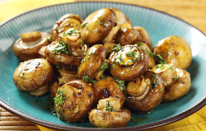 Garlic Mushrooms with Cheese